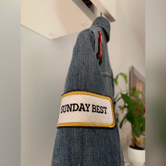 Aritzia Sunday Best Embroidered Jean Jacket - Picture 6 of 12